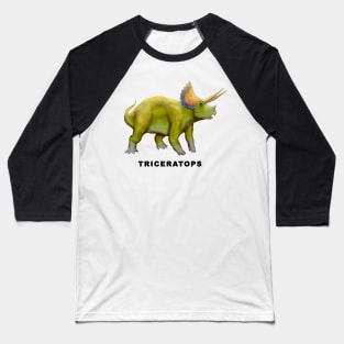 Triceratops Baseball T-Shirt